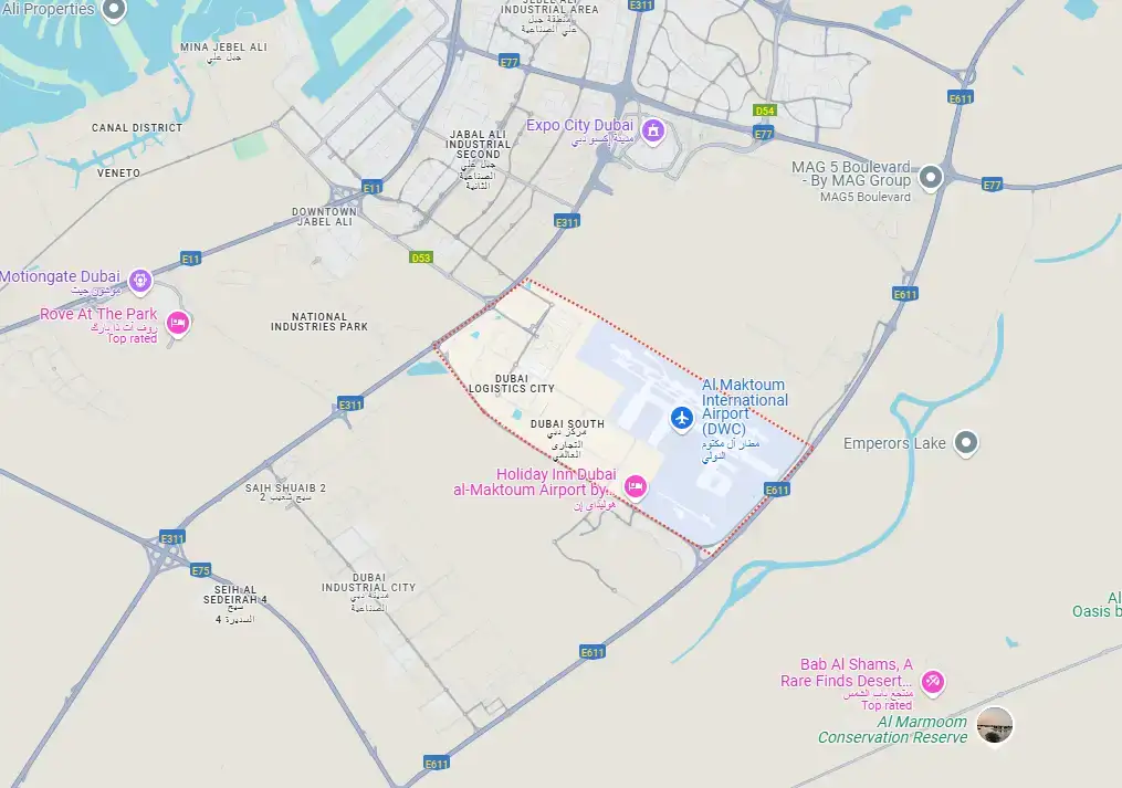 Damac Islands Dubai Location Map