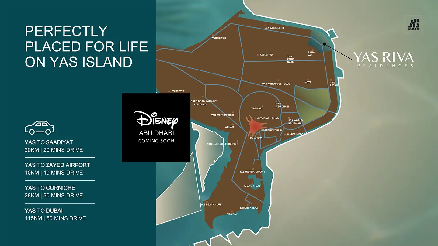 Damac Islands Dubai Location Map