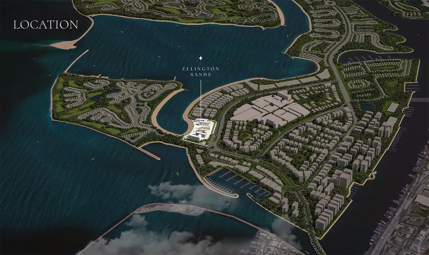 Damac Islands Dubai Location Map