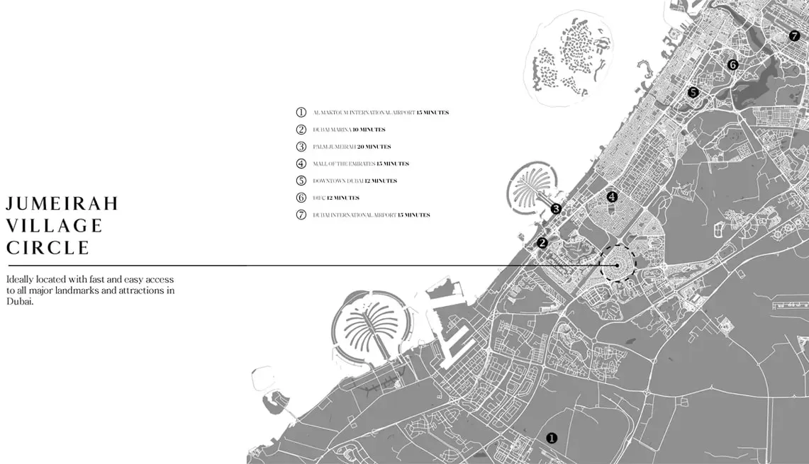 Damac Islands Dubai Location Map