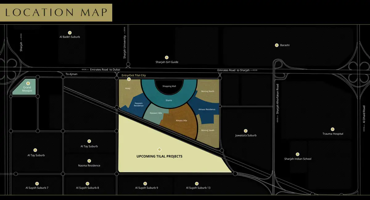 Damac Islands Dubai Location Map