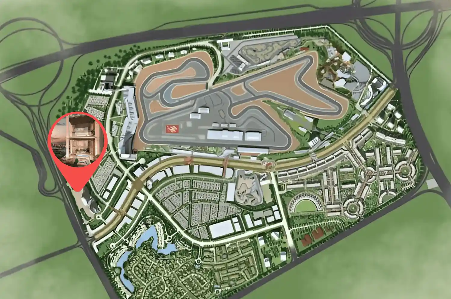 Damac Islands Dubai Location Map