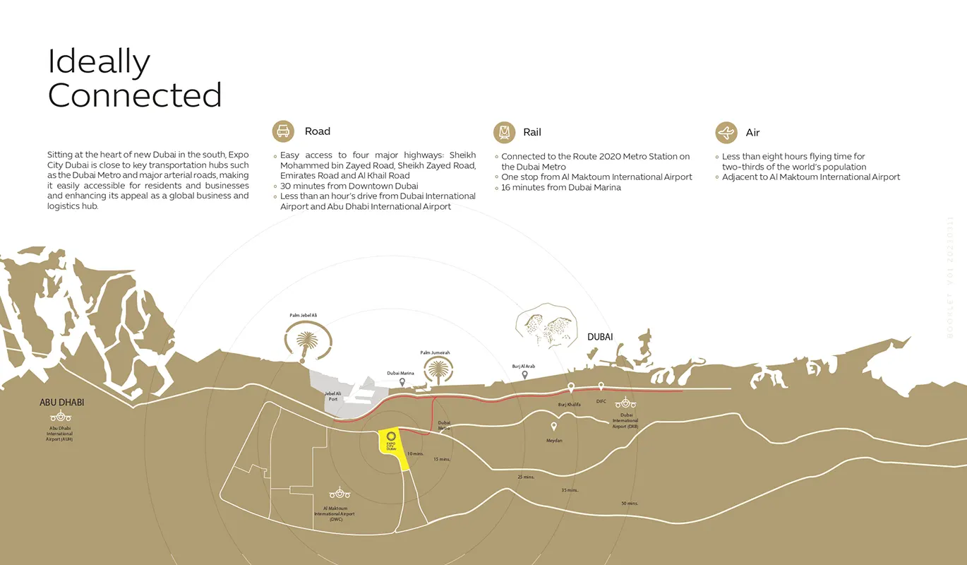 Damac Islands Dubai Location Map