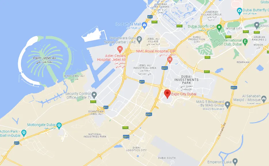 Damac Islands Dubai Location Map