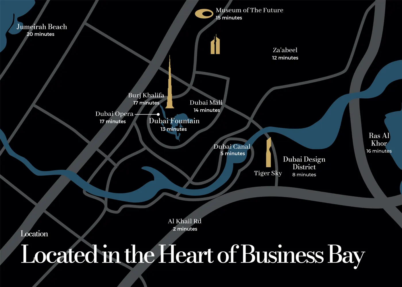 Damac Islands Dubai Location Map
