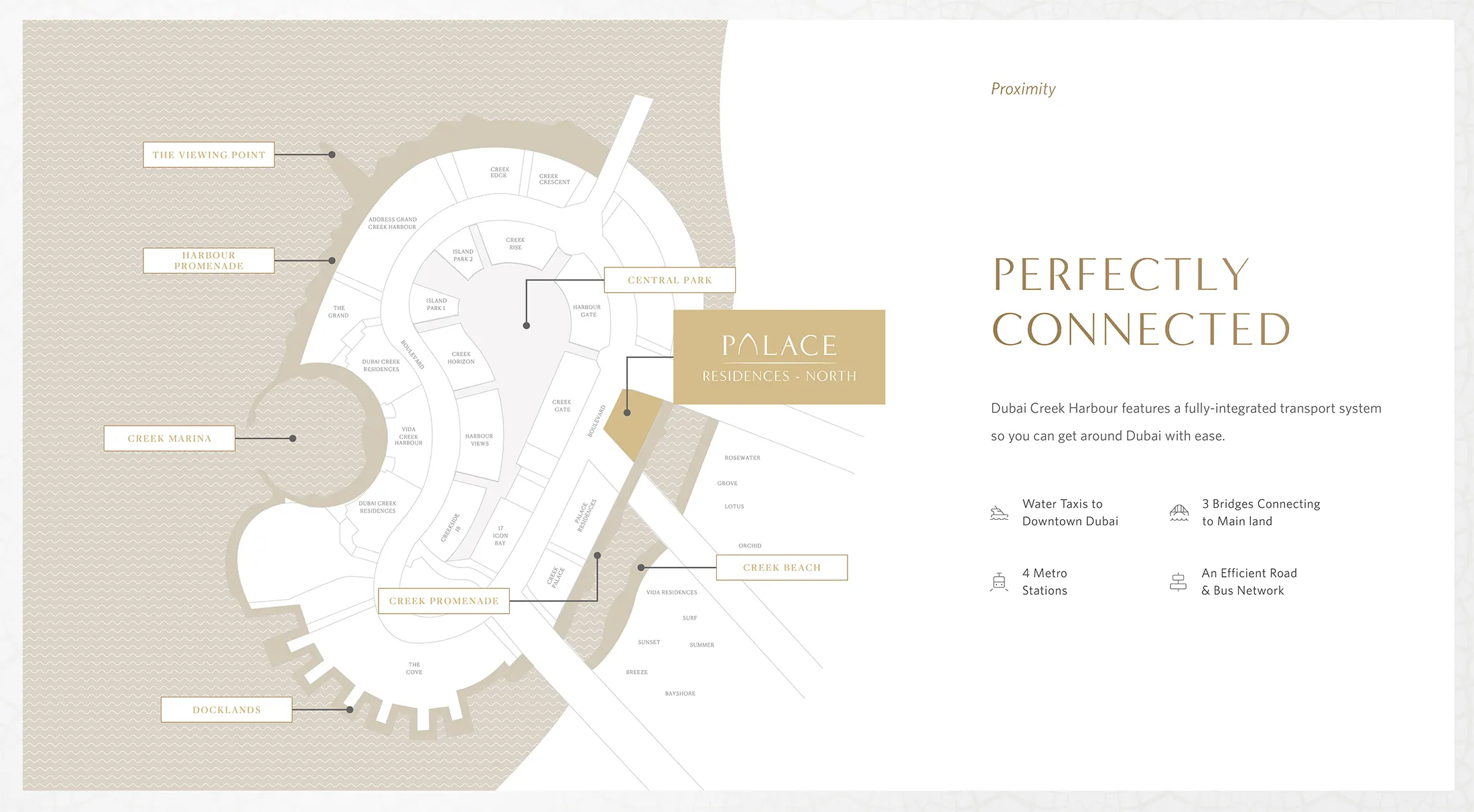 Damac Islands Dubai Location Map