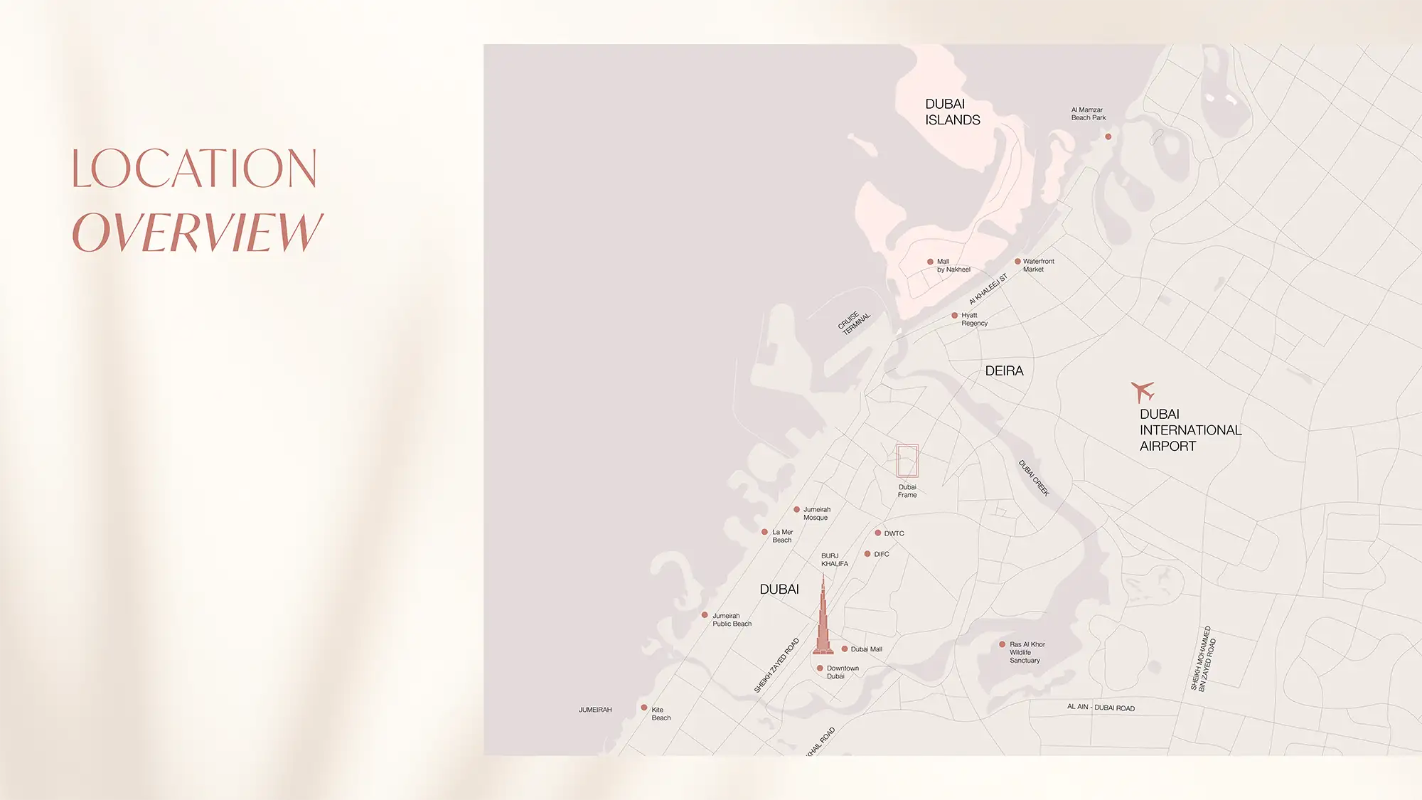 Damac Islands Dubai Location Map