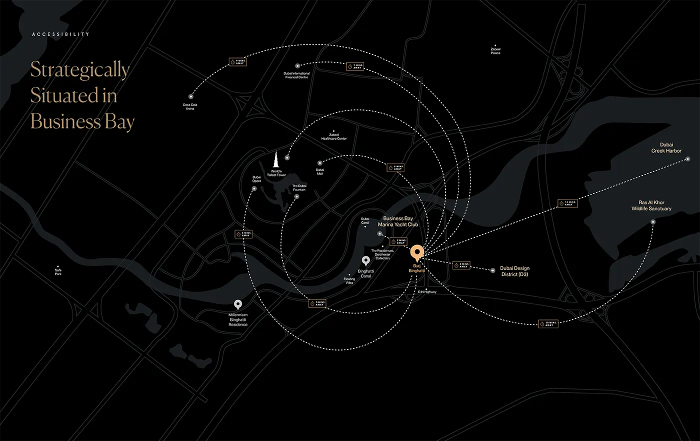 Damac Islands Dubai Location Map