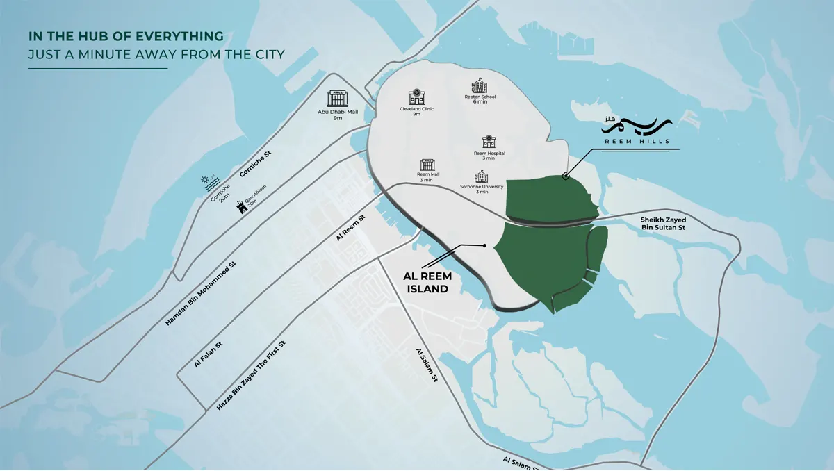 Damac Islands Dubai Location Map