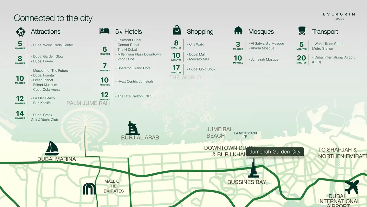 Damac Islands Dubai Location Map