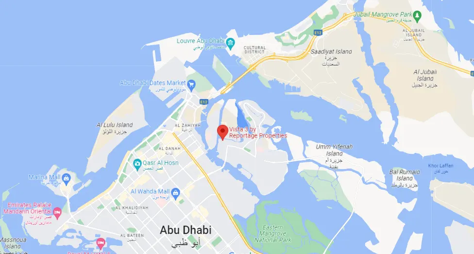 Damac Islands Dubai Location Map