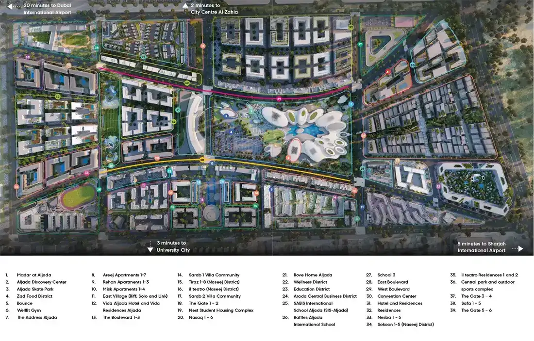 Safa Apartments By Arada Master Plan