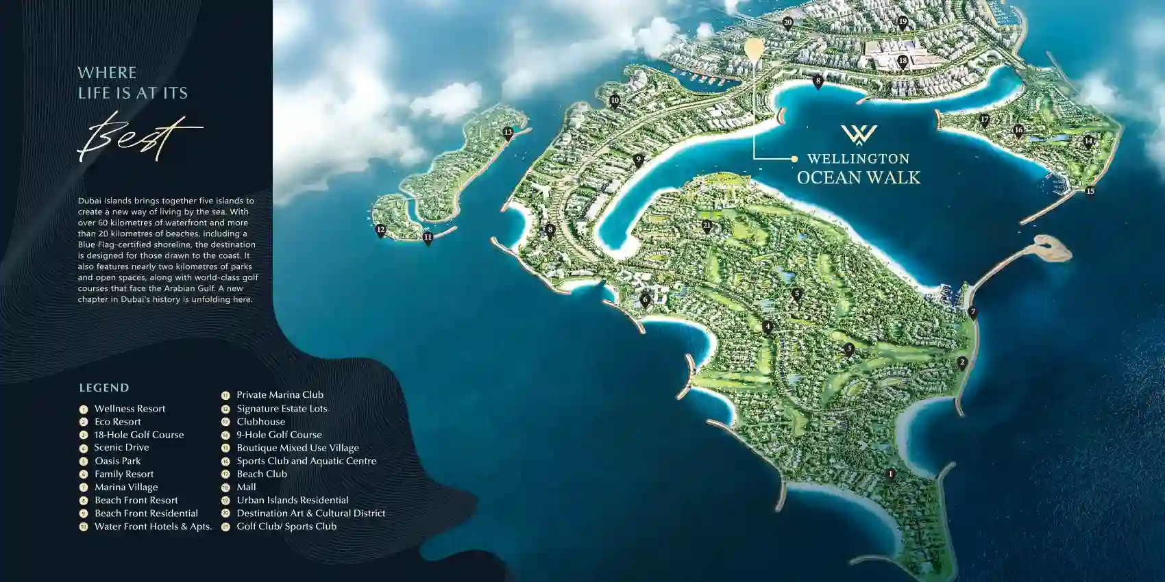 Wellington Ocean Walk at Dubai Islands Master Plan