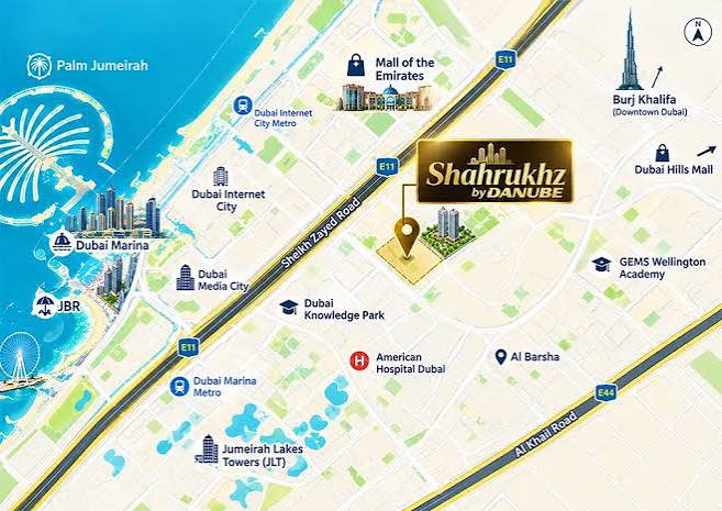 Damac Islands Dubai Location Map