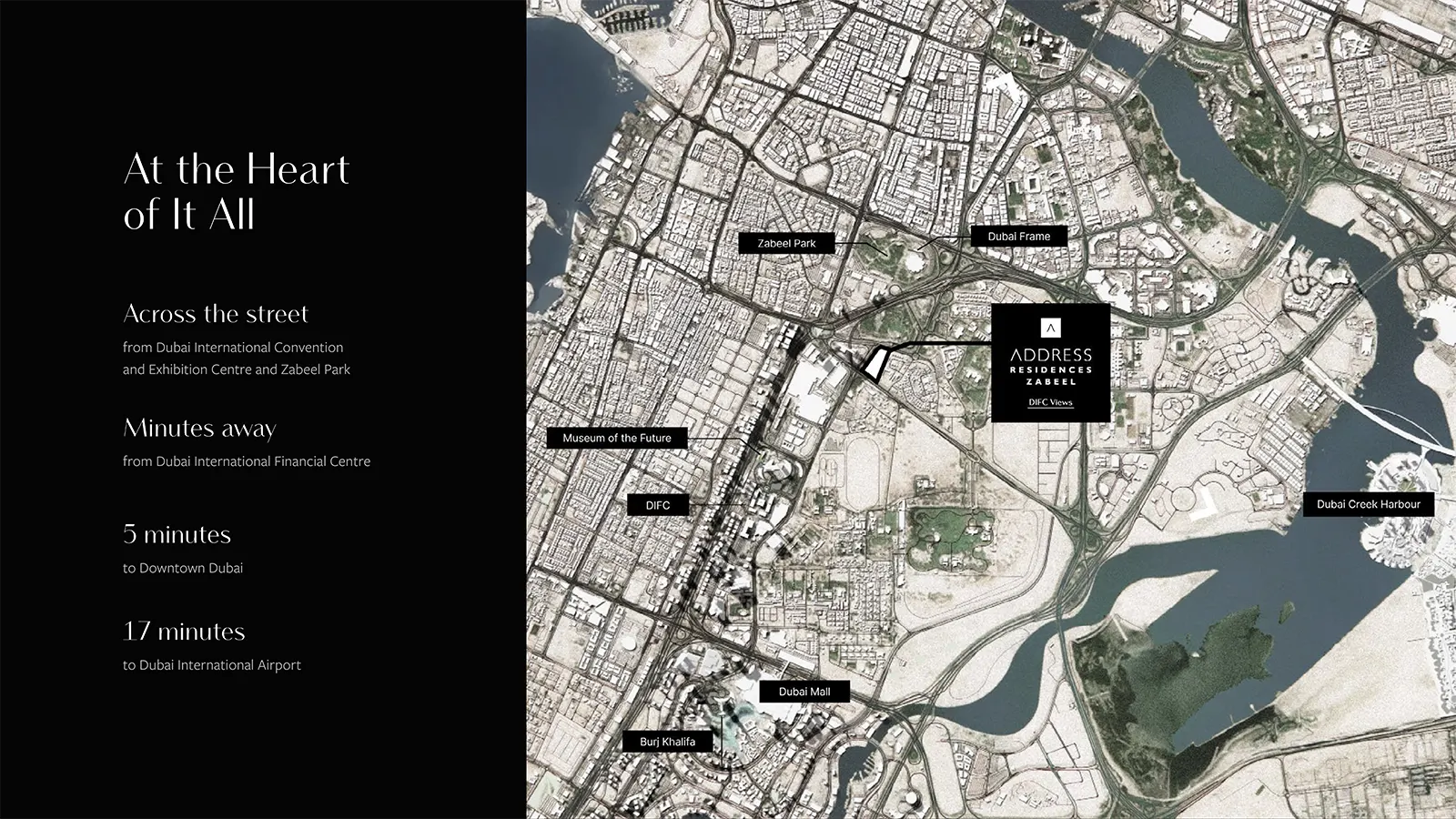 Damac Islands Dubai Location Map