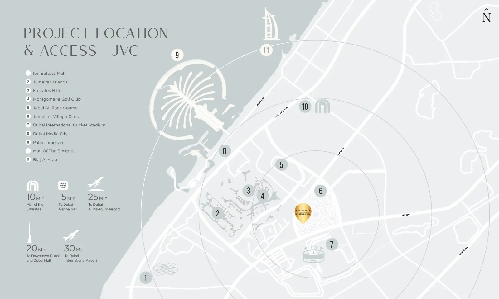 Damac Islands Dubai Location Map