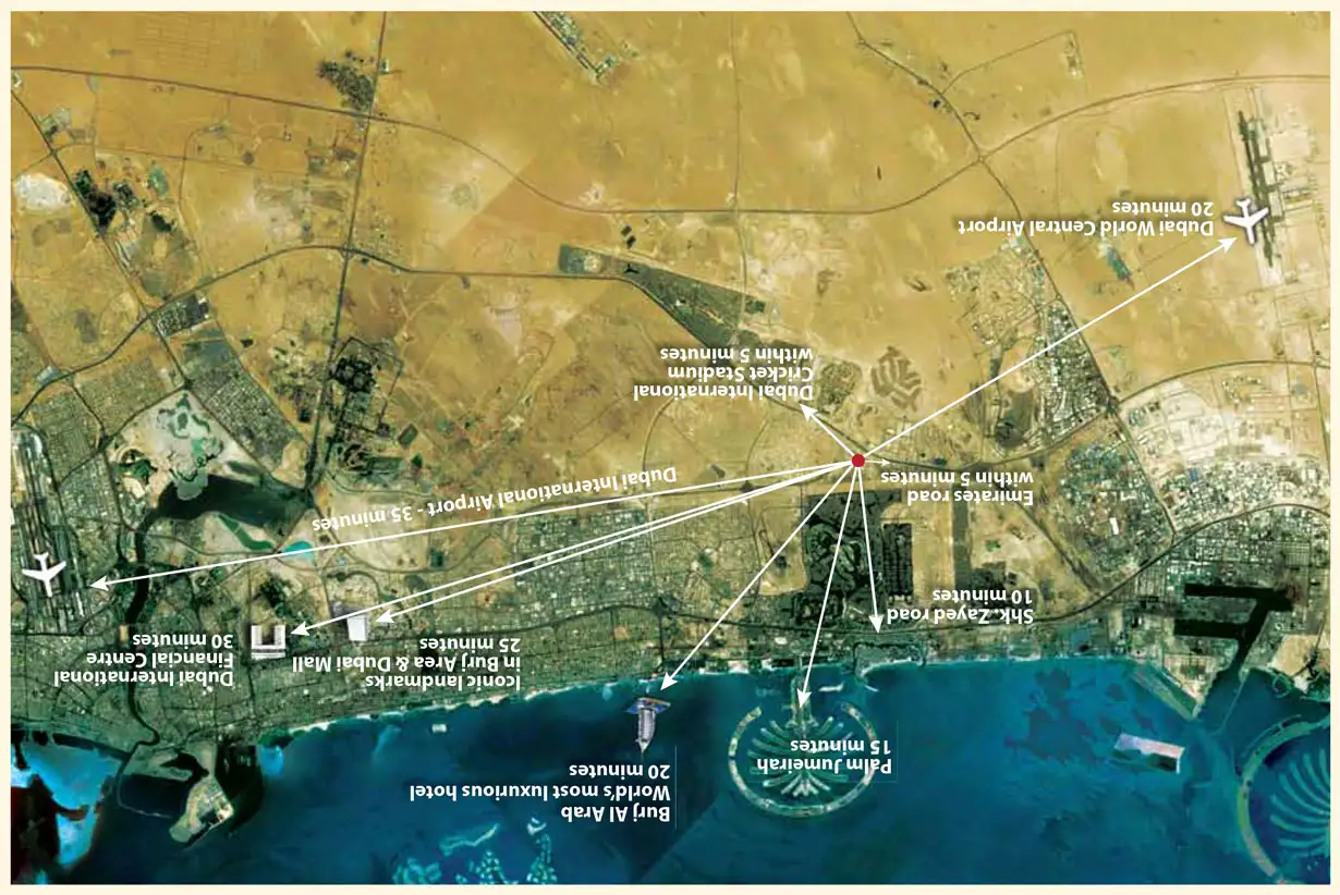 Damac Islands Dubai Location Map