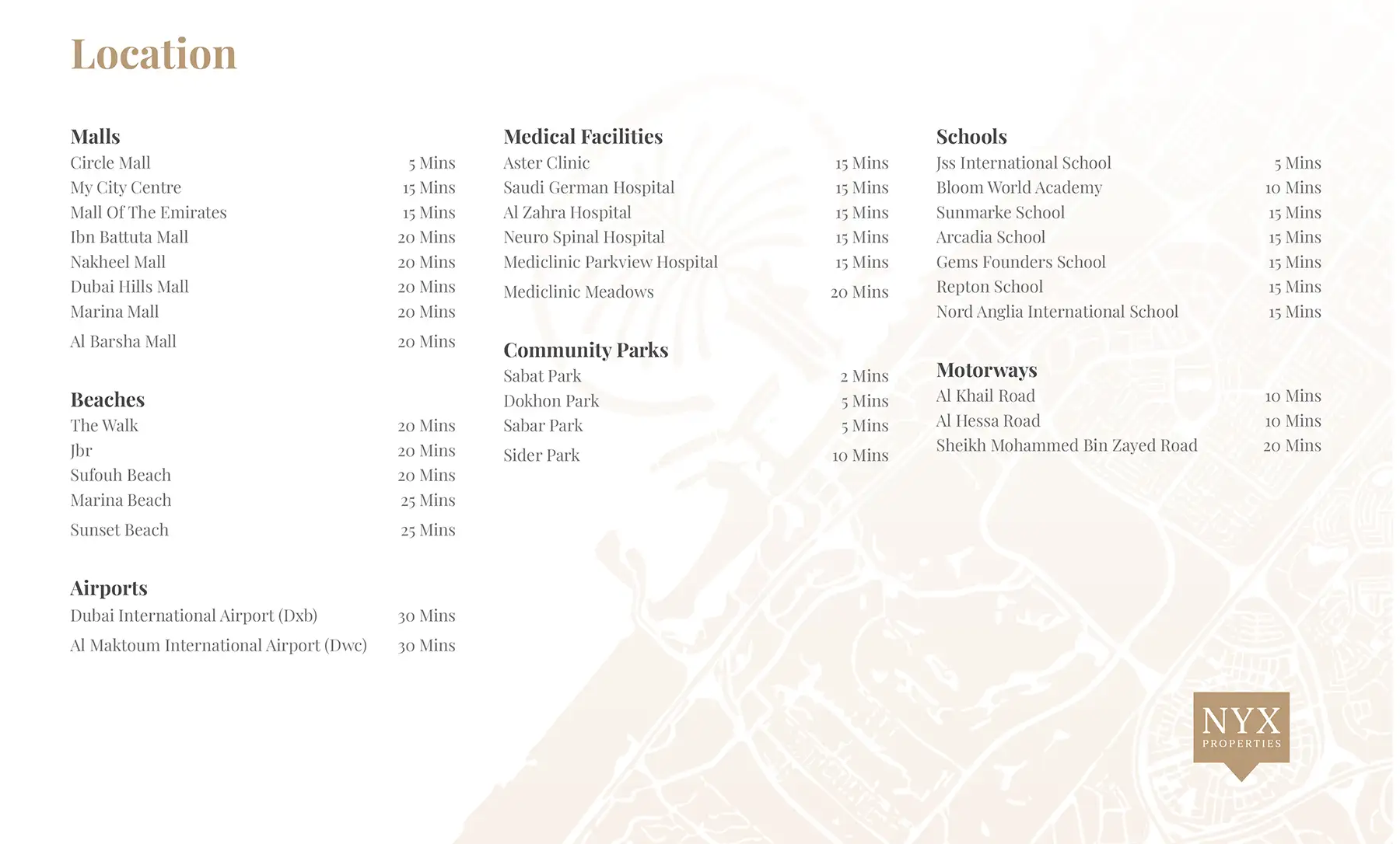 Damac Islands Dubai Location Map