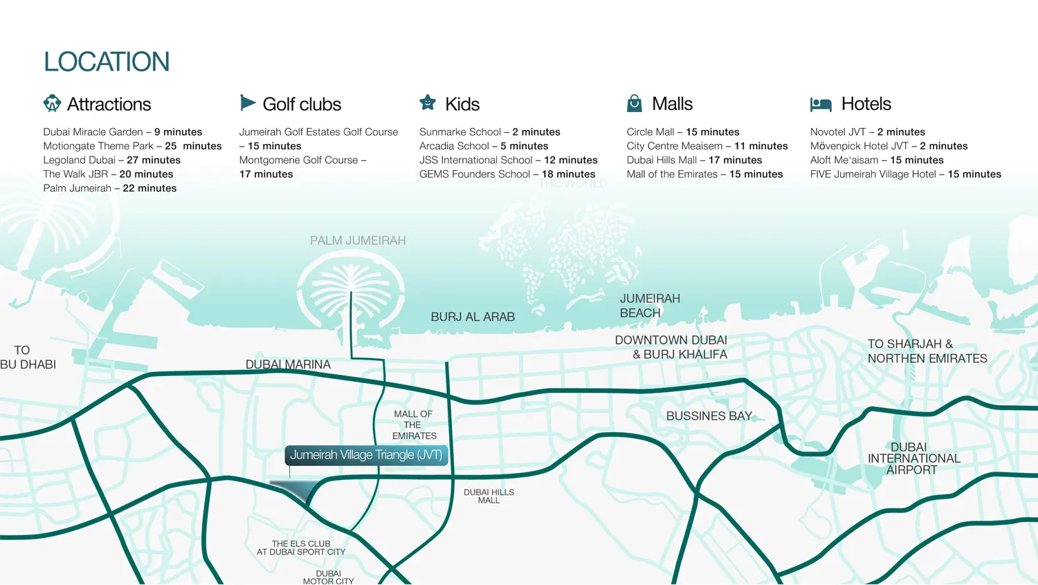 Damac Islands Dubai Location Map