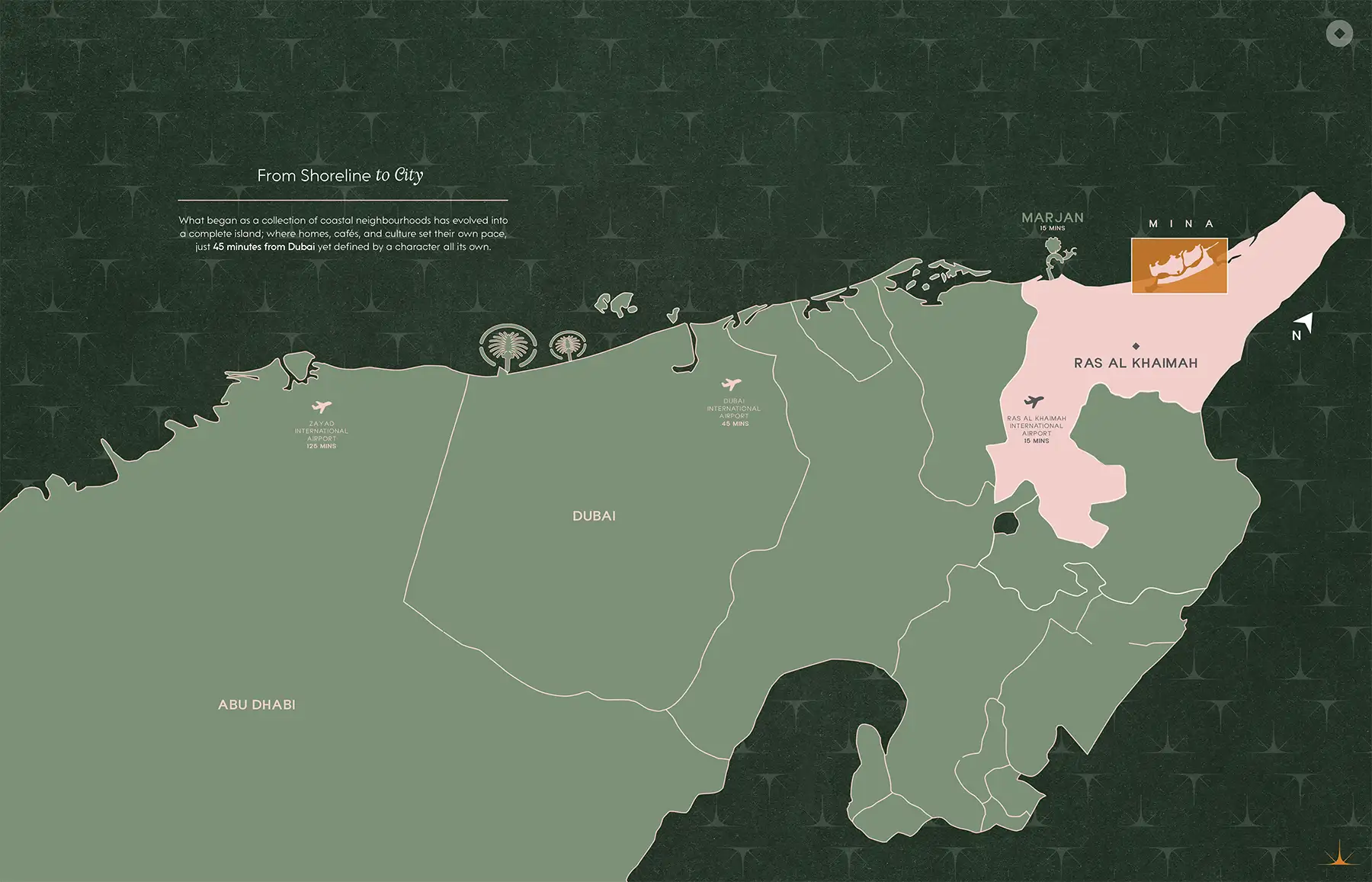Damac Islands Dubai Location Map