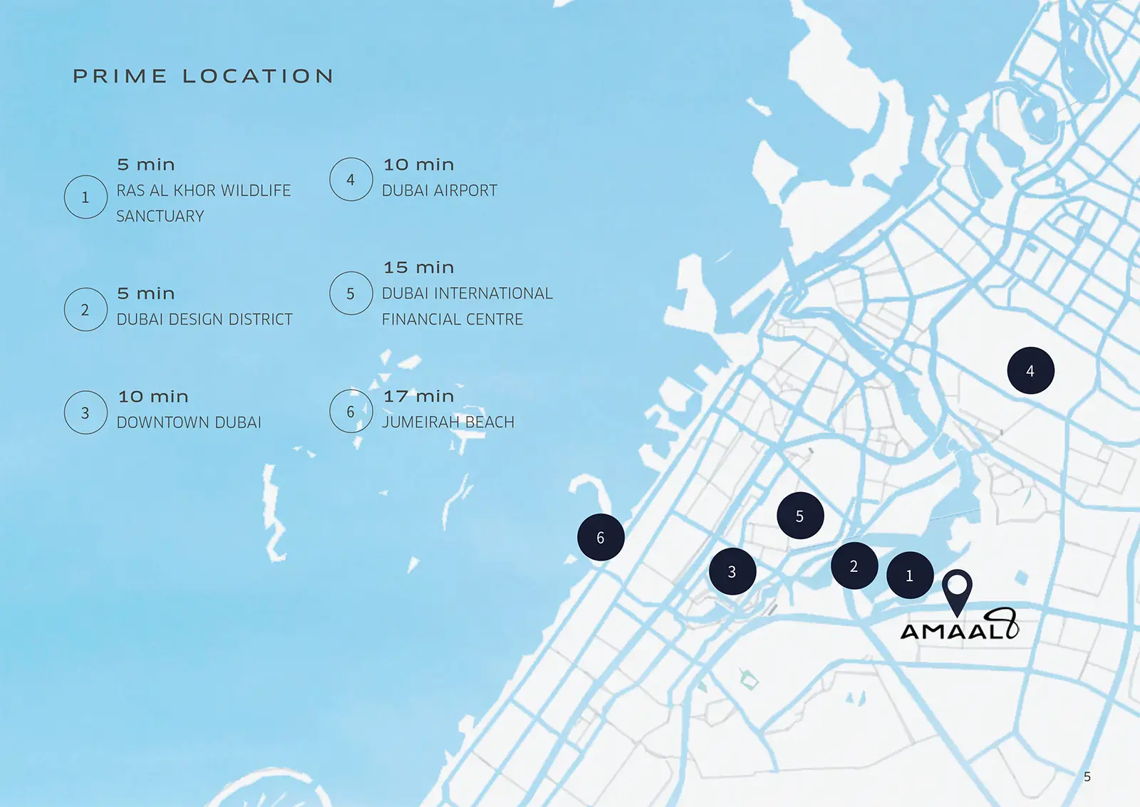 Damac Islands Dubai Location Map