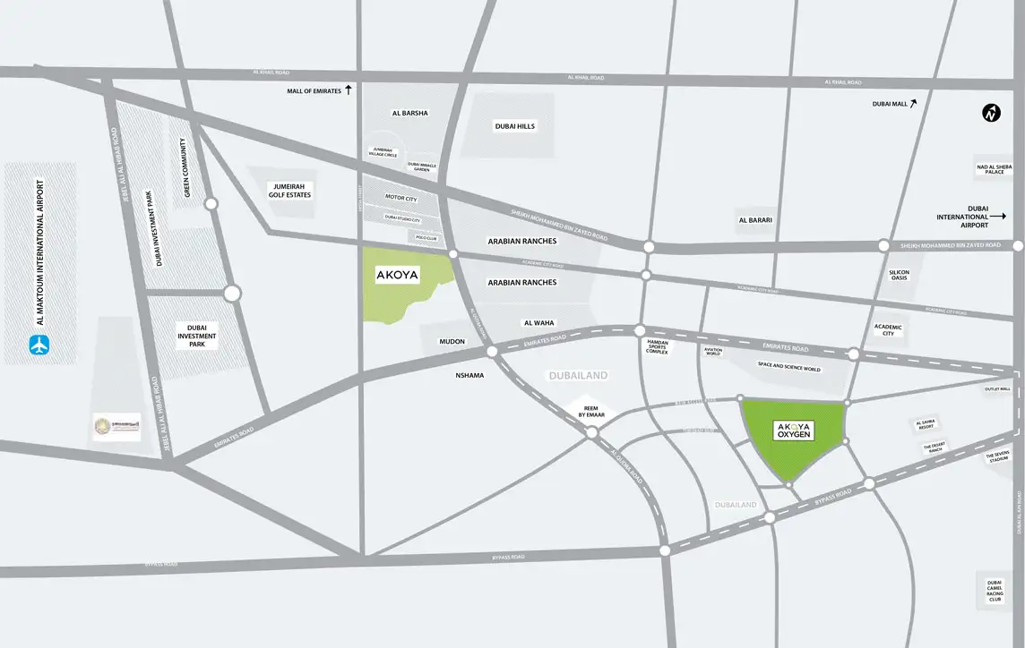 Damac Islands Dubai Location Map