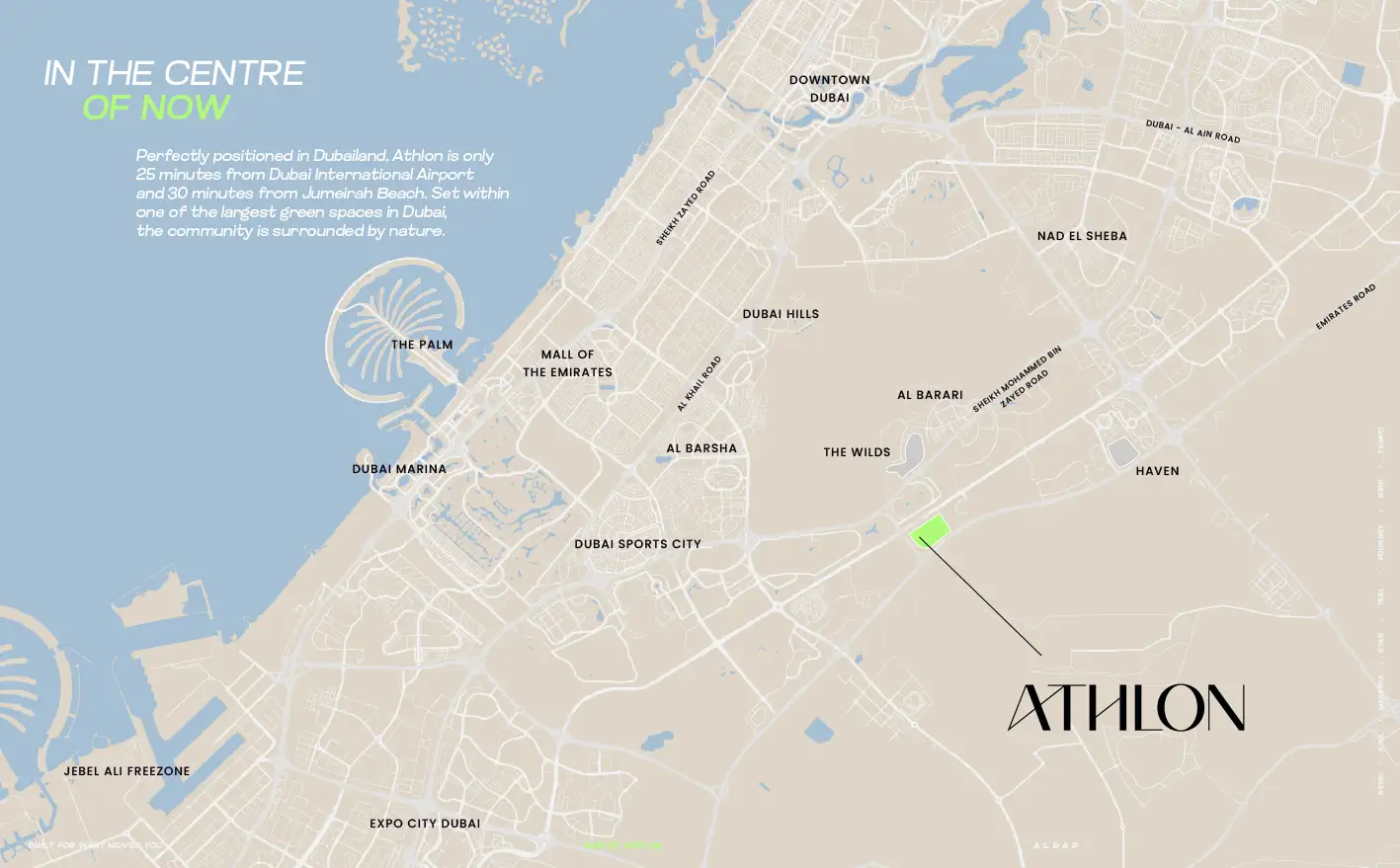 Damac Islands Dubai Location Map