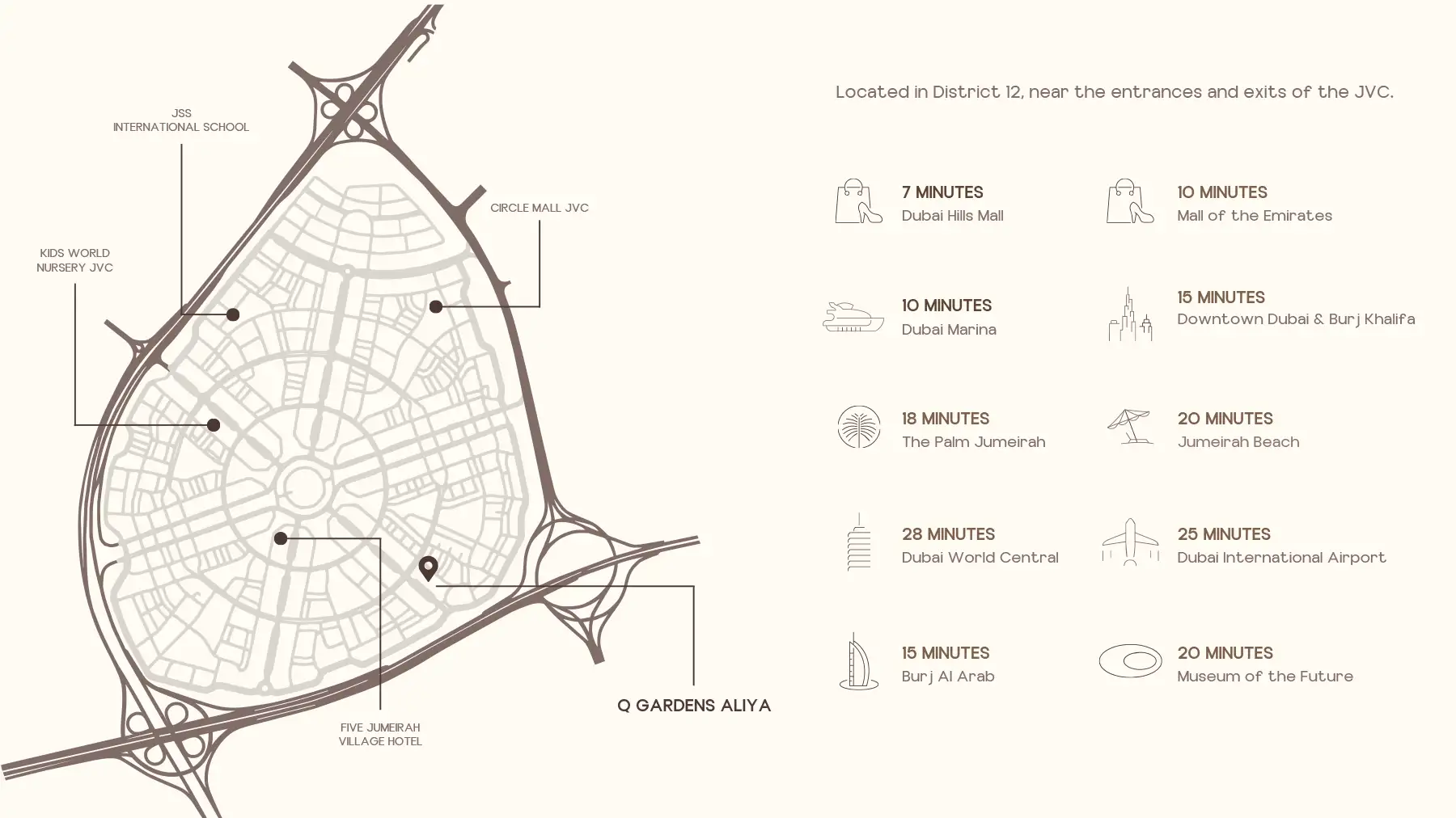 Damac Islands Dubai Location Map