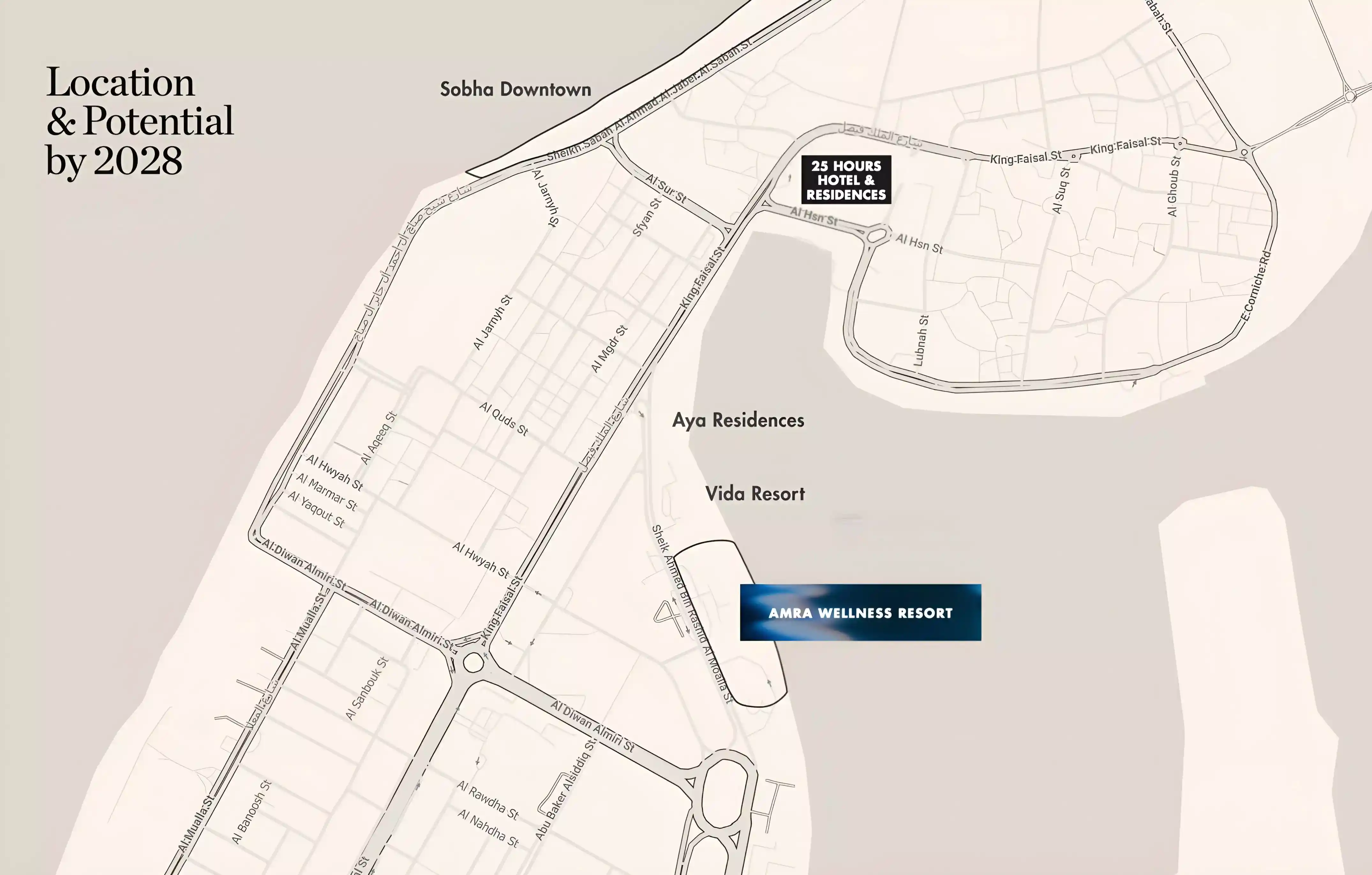 Damac Islands Dubai Location Map