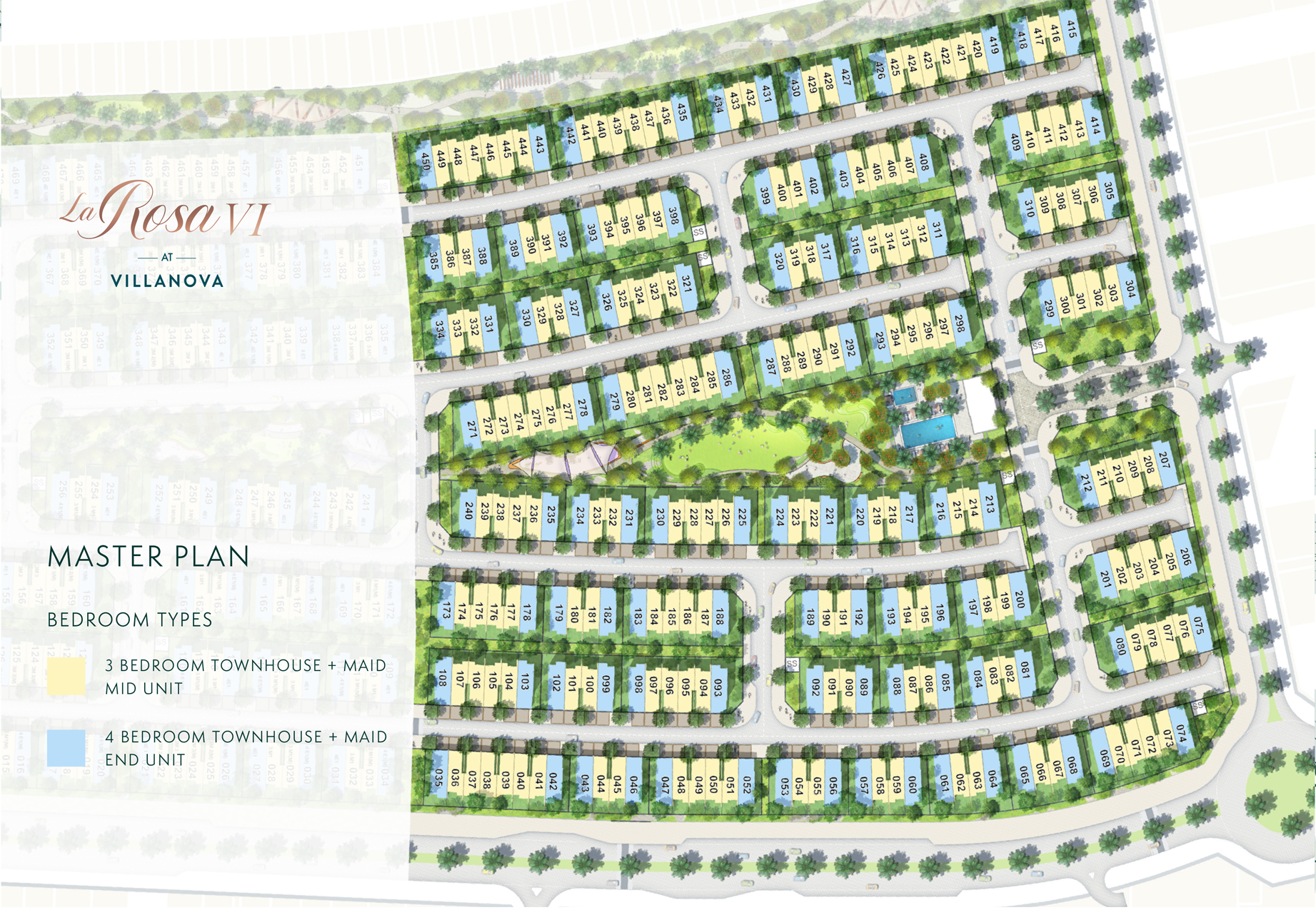 La Rosa 6 at Villanova Master Plan