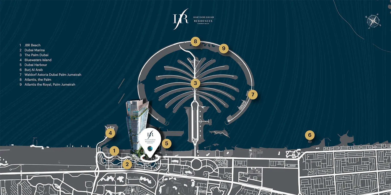 Damac Islands Dubai Location Map