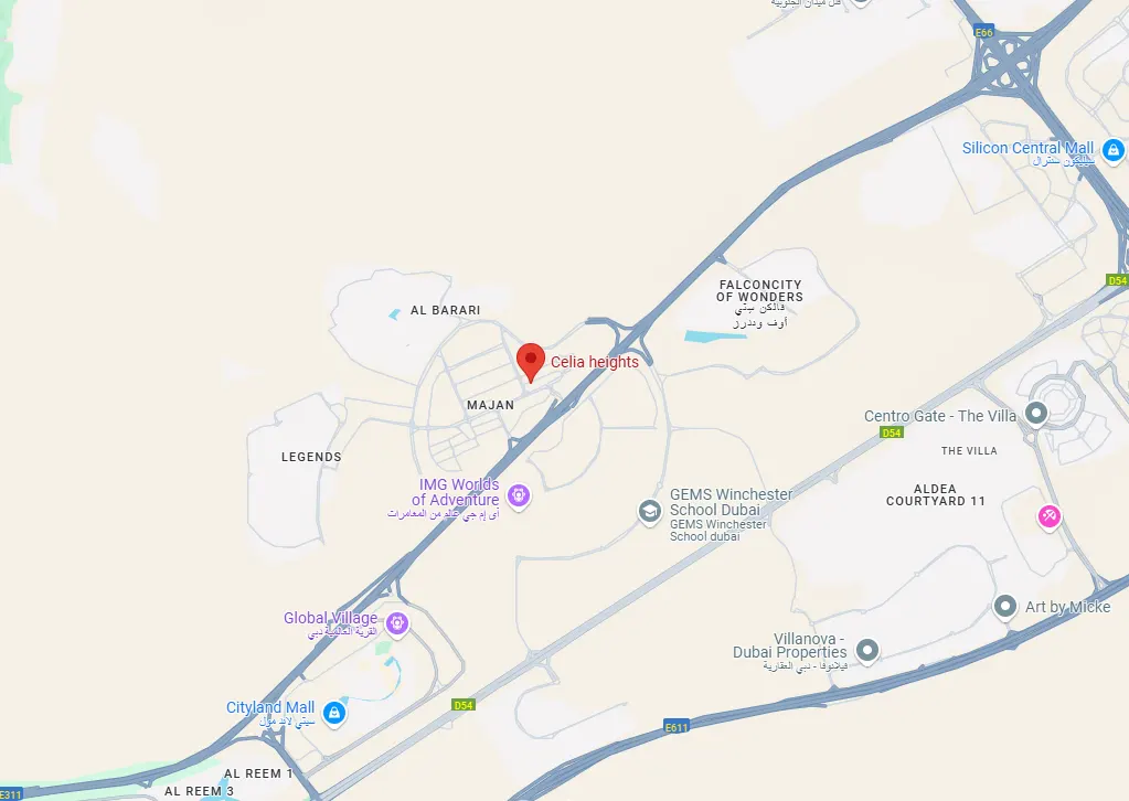 Damac Islands Dubai Location Map
