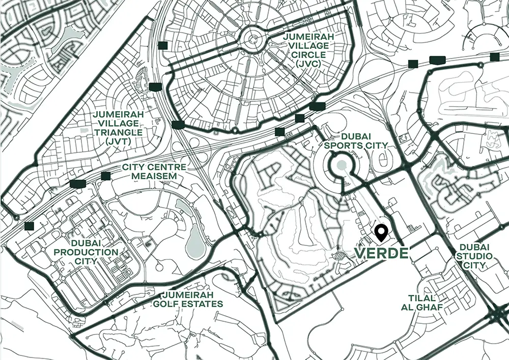 Damac Islands Dubai Location Map