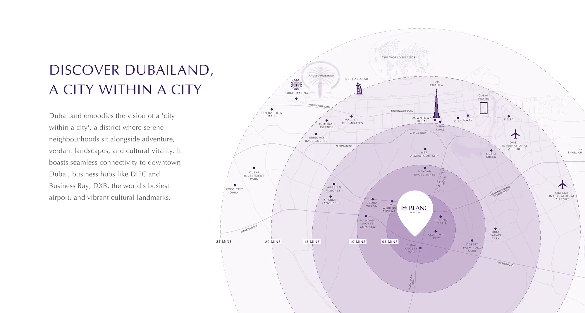 Le Blanc at Dubailand Master Plan