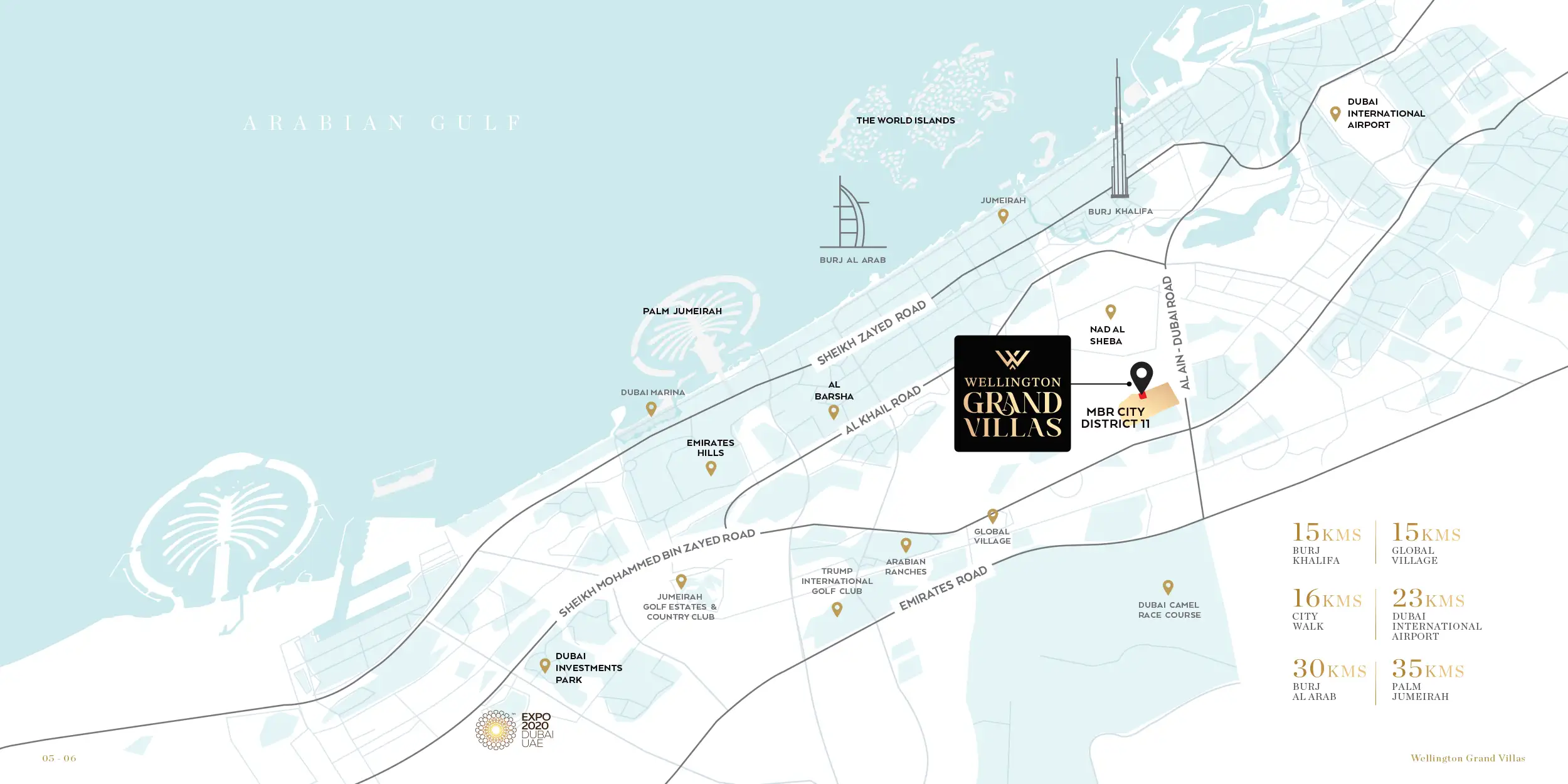 Damac Islands Dubai Location Map