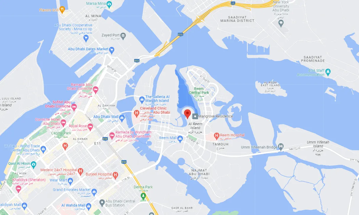 Damac Islands Dubai Location Map