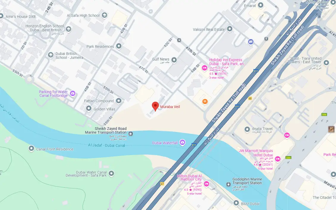 Damac Islands Dubai Location Map