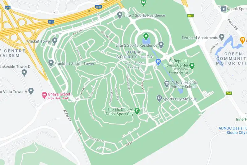Damac Islands Dubai Location Map