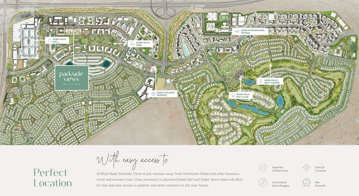 Damac Islands Dubai Location Map
