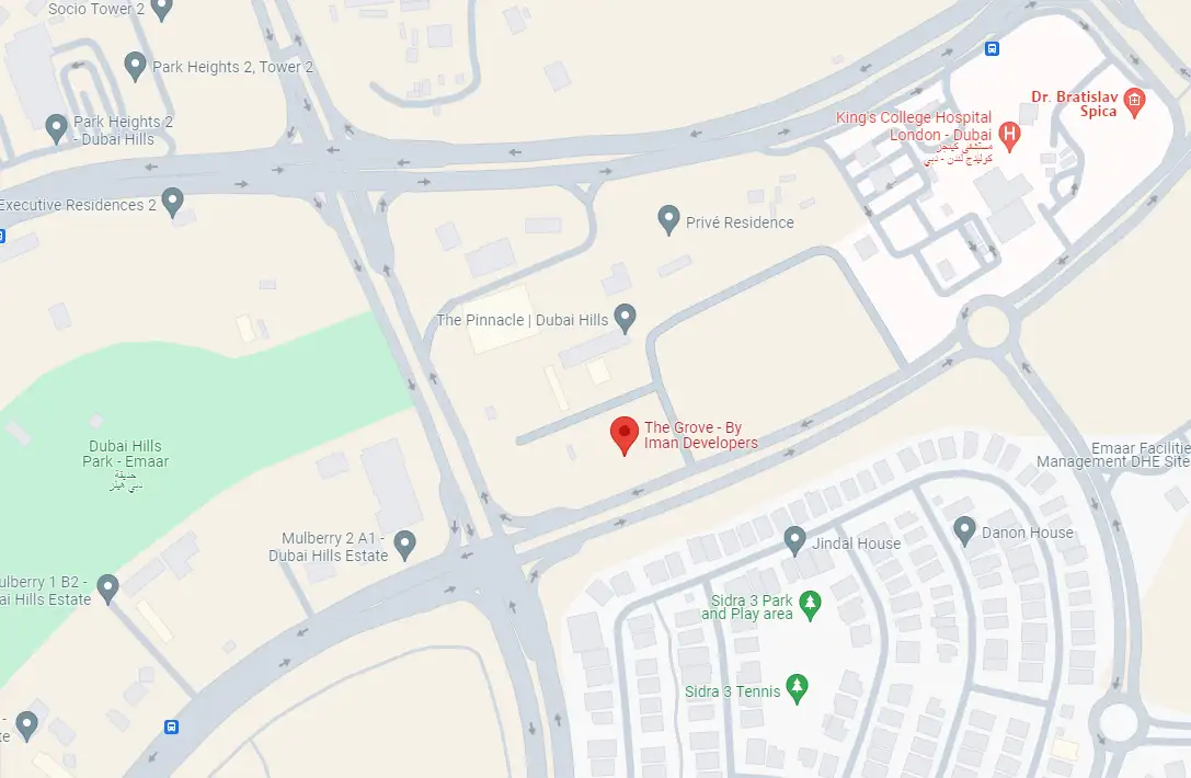 Damac Islands Dubai Location Map