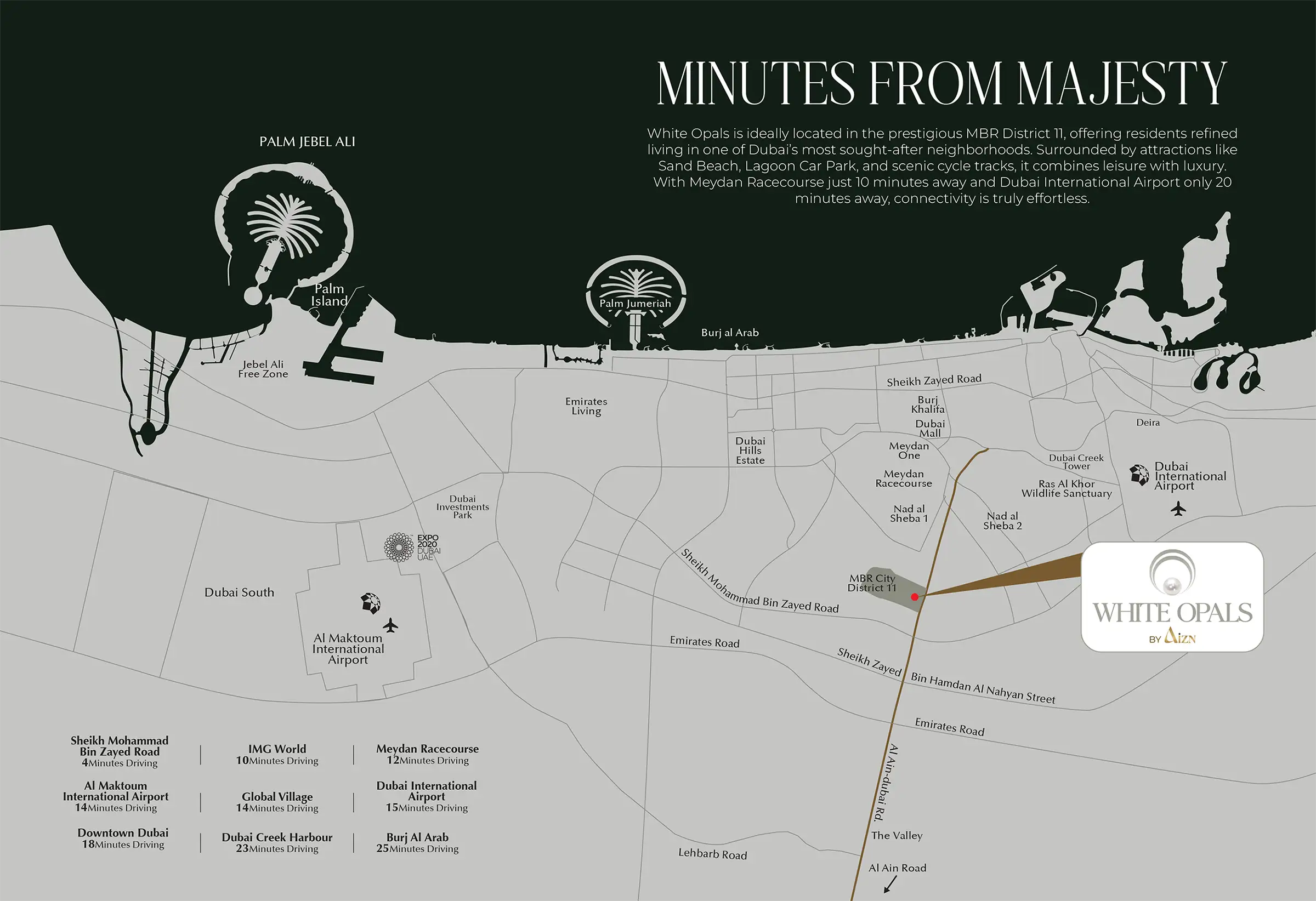 Damac Islands Dubai Location Map