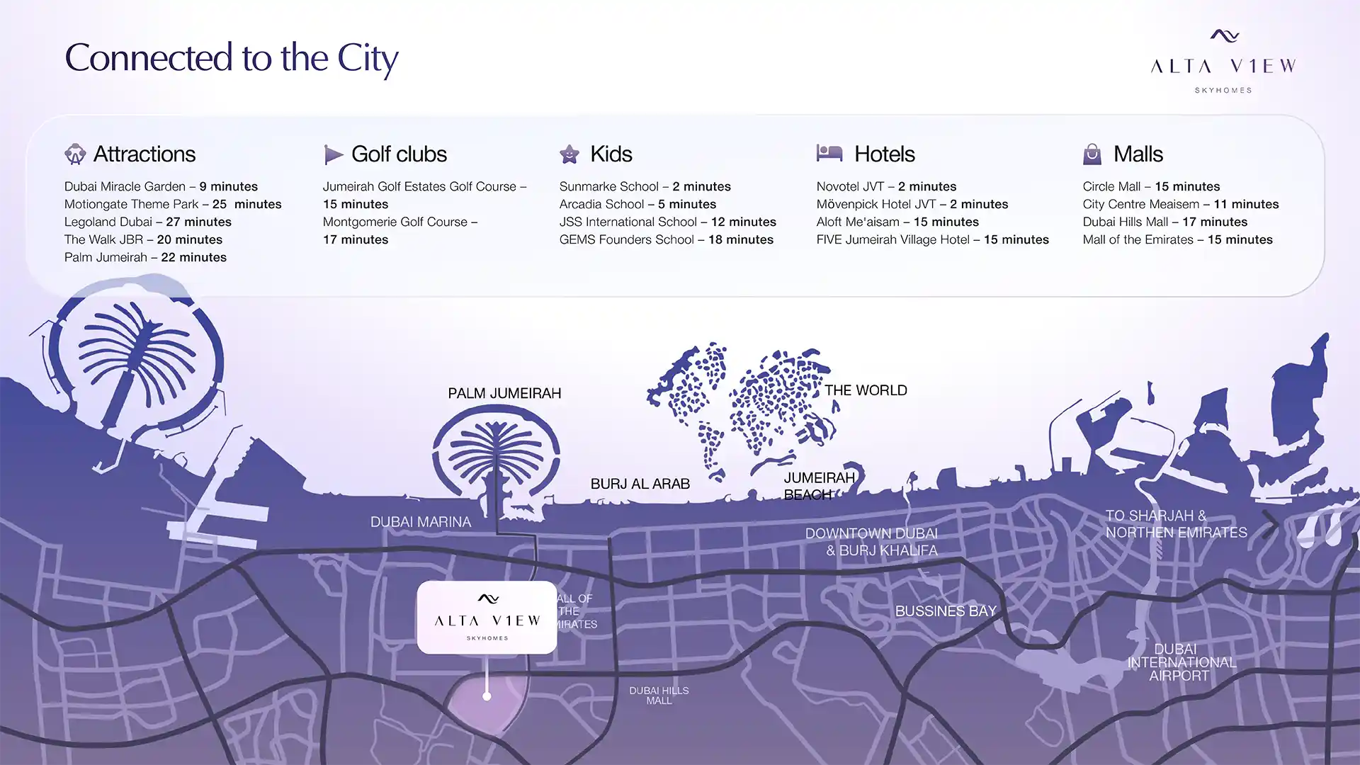 Damac Islands Dubai Location Map