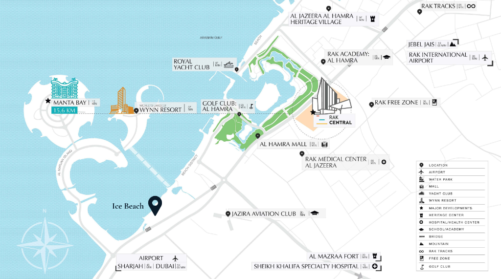 Damac Islands Dubai Location Map