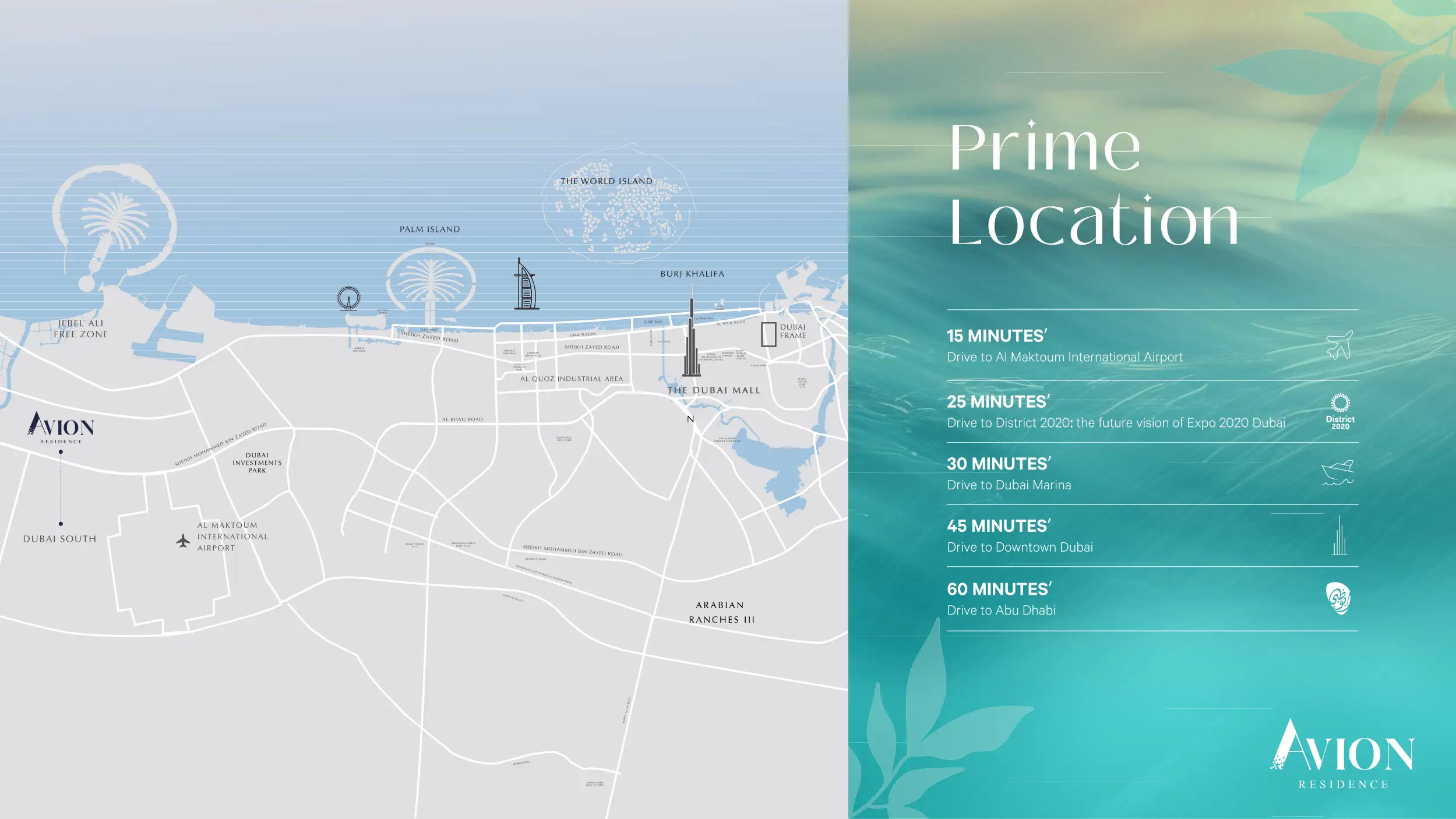 Damac Islands Dubai Location Map