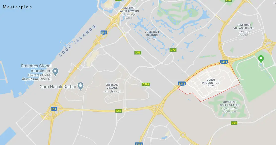 Damac Islands Dubai Location Map