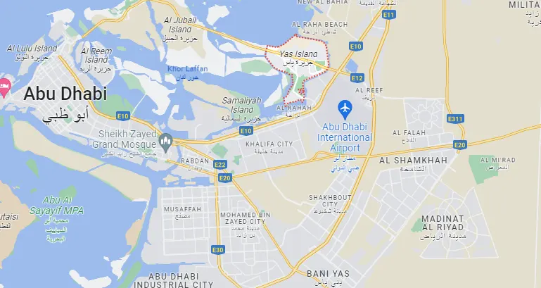 Damac Islands Dubai Location Map