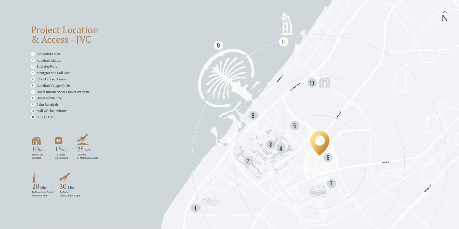 Damac Islands Dubai Location Map