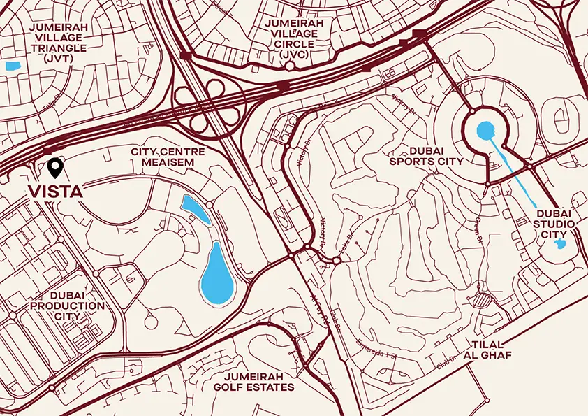 Damac Islands Dubai Location Map