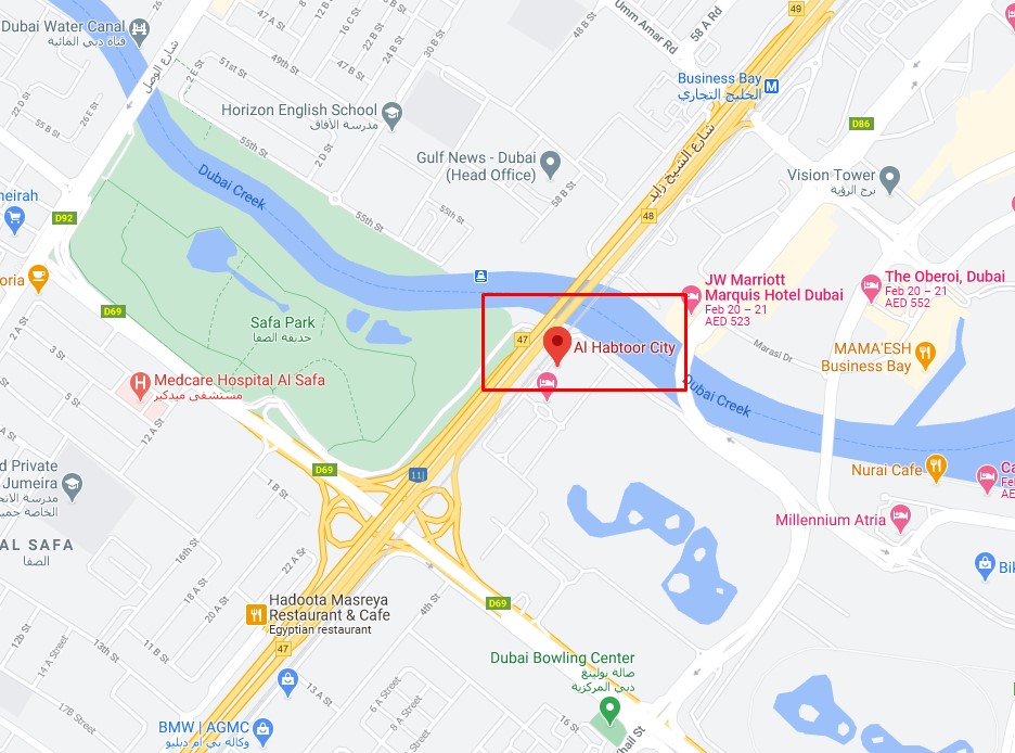 Damac Islands Dubai Location Map