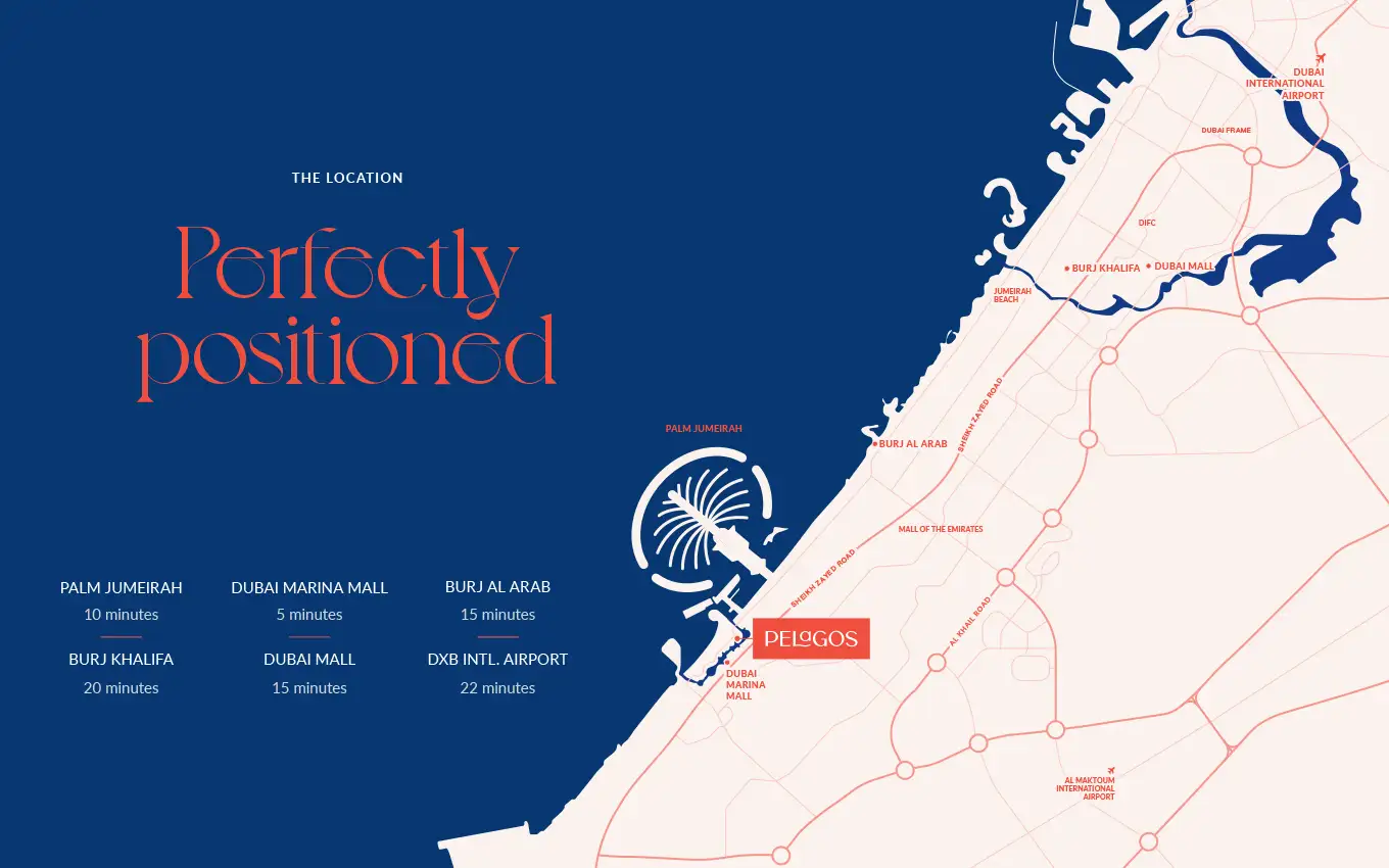Damac Islands Dubai Location Map